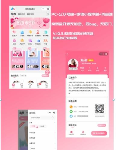 红娘金媒10.3.1婚恋系统源码 - 多端适配+智能匹配+支付修复版